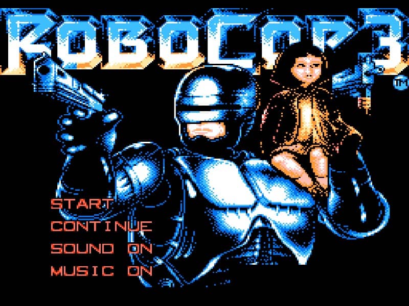 RoboCop 3 cover art for Famicom