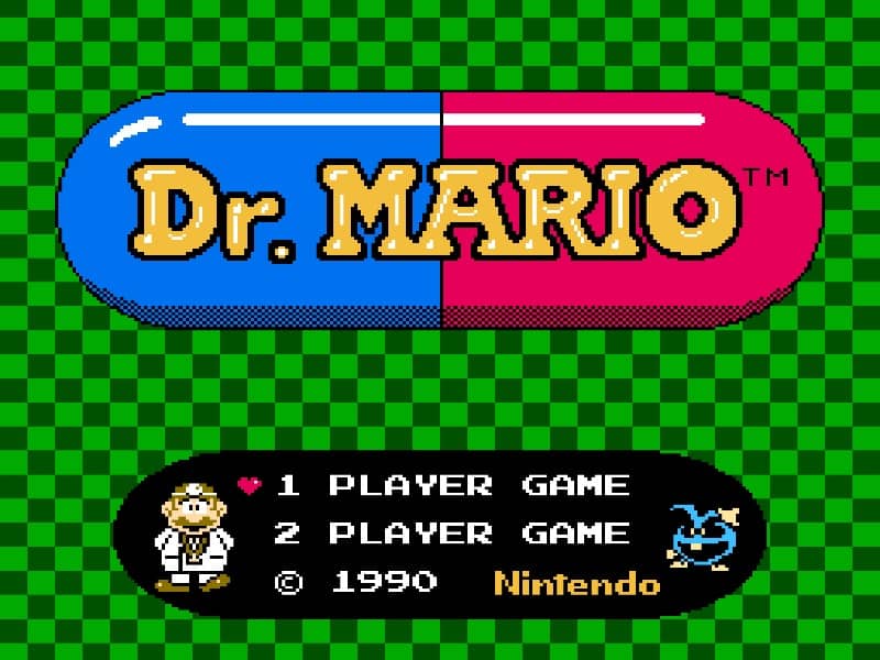 Dr. Mario cover art for Famicom