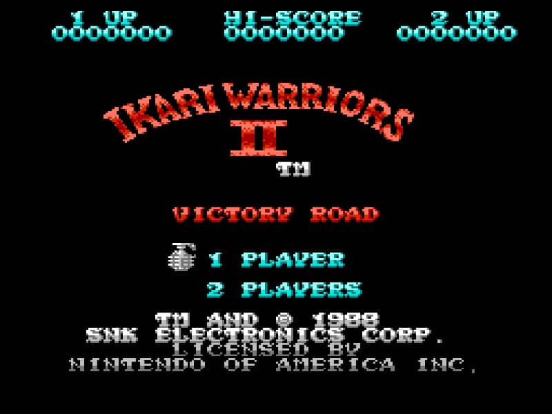 Ikari Warriors II: Victory Road cover art for Famicom