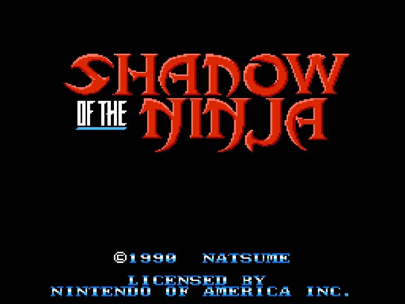 Shadow of the Ninja cover art for Famicom