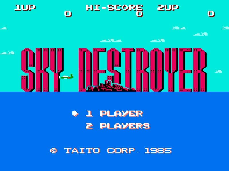 Sky Destroyer cover art for Famicom