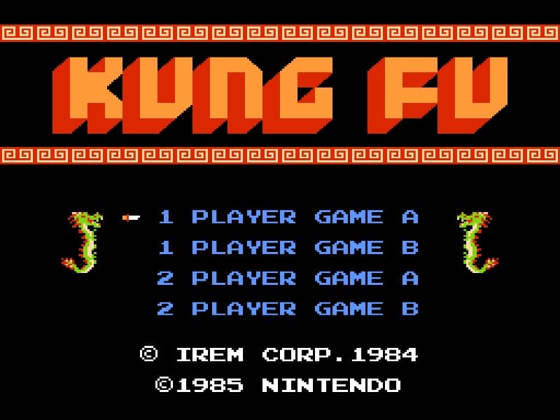 Kung Fu cover art for Famicom