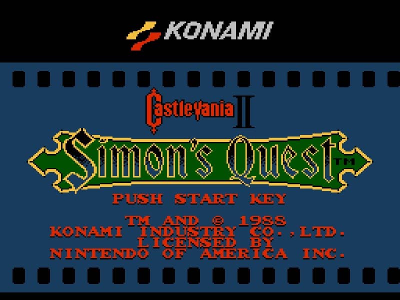 Castlevania II cover art for Famicom