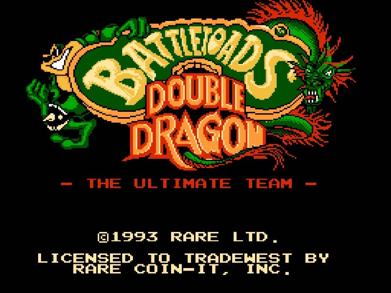 Battle Toads & Double Dragon cover art for Famicom