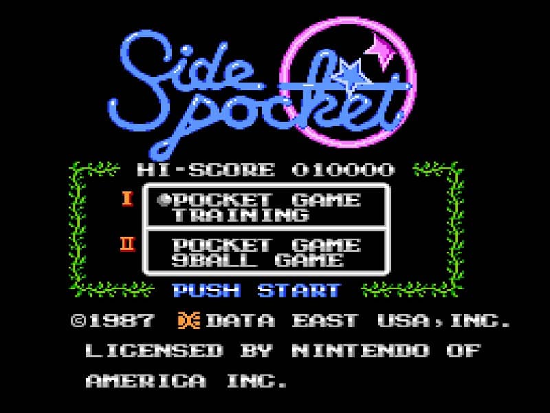 Side Pocket cover art for Famicom