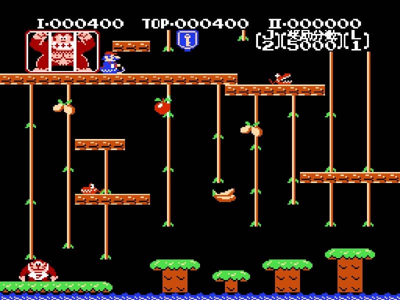 Donkey Kong JR cover art for Famicom