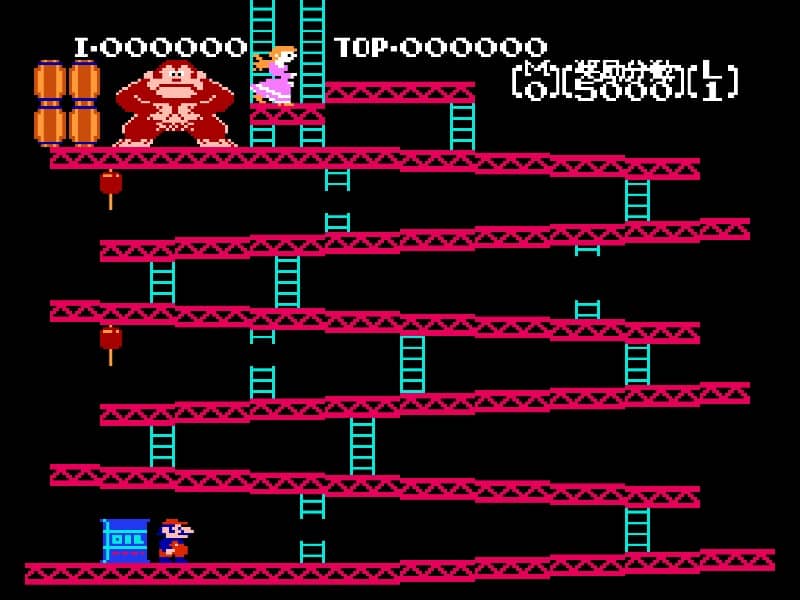 Donkey Kong cover art for Famicom