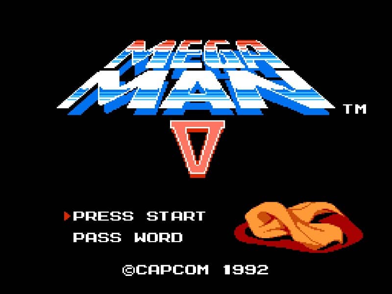 Mega Man 5 cover art for Famicom