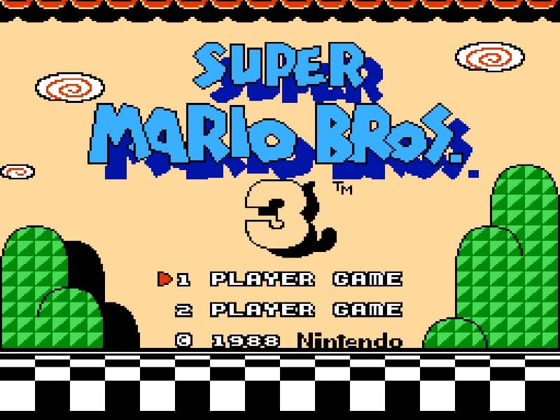 Super Mario Bros 3 cover art for Famicom