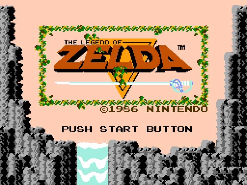 The Legend of Zelda cover art for Famicom