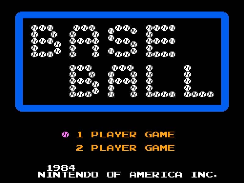 Baseball cover art for Famicom