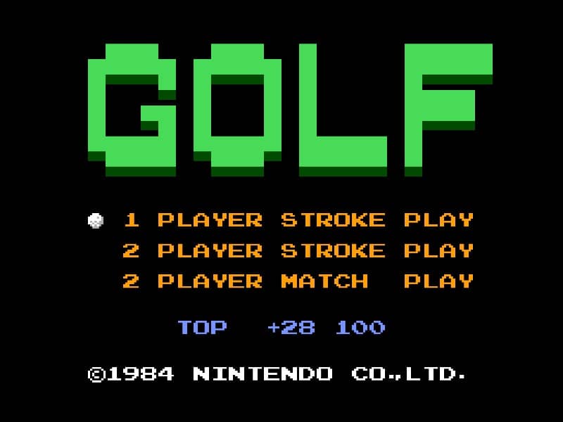 Golf cover art for Famicom