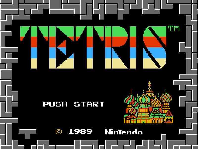 Tetris cover art for Famicom