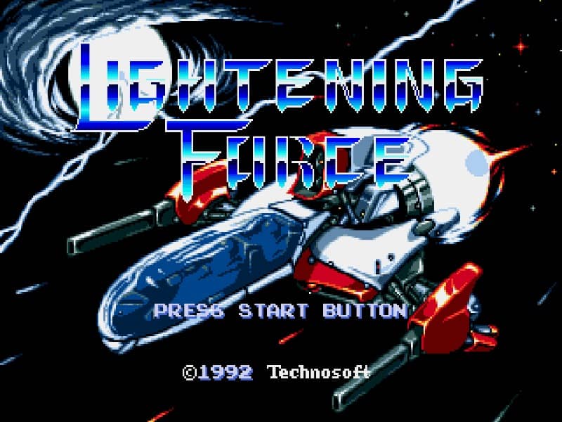 Lightening Force - Quest for the Darkstar cover art for Genesis