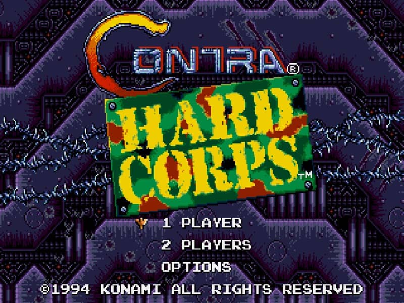 Contra - Hard Corps cover art for Genesis
