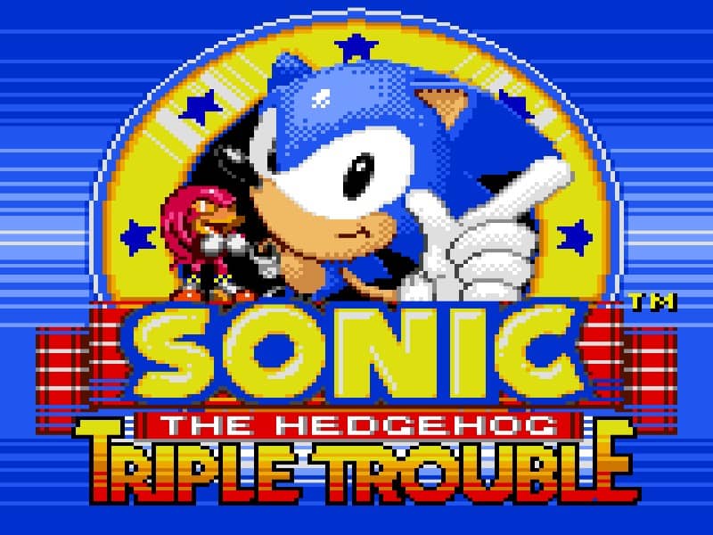 Sonic The Hedgehog - Triple Trouble cover art for Game Gear