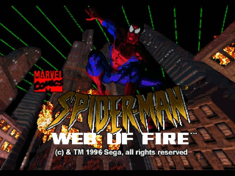 Amazing Spider-Man: The - Web of Fire cover art for Sega 32X