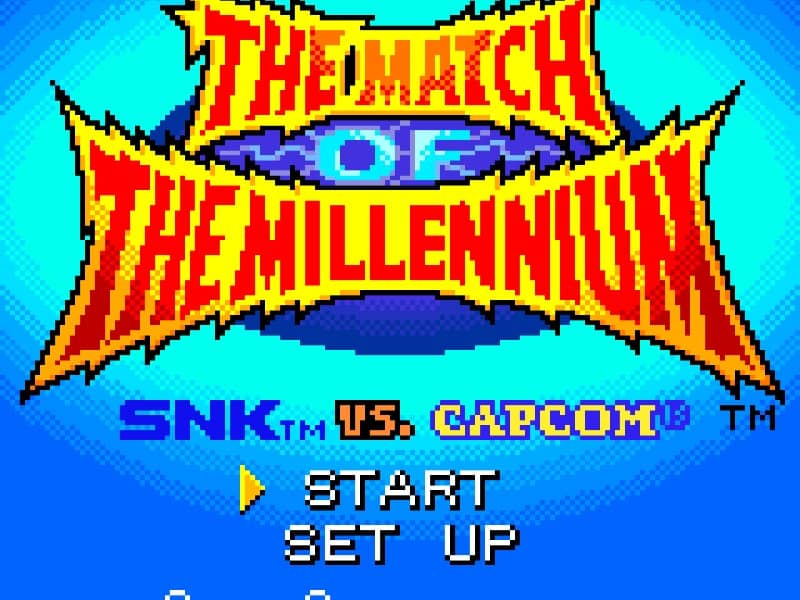 SNK vs CAPCOM Match The Millennium cover art for Neo Geo Pocket Color