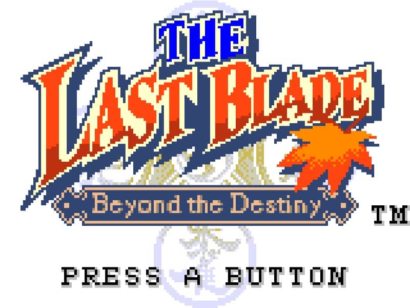 Last Blade: Beyond Destiny cover art for Neo Geo Pocket Color