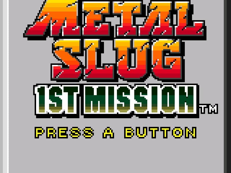 Metal Slug - 1st Mission cover art for Neo Geo Pocket Color