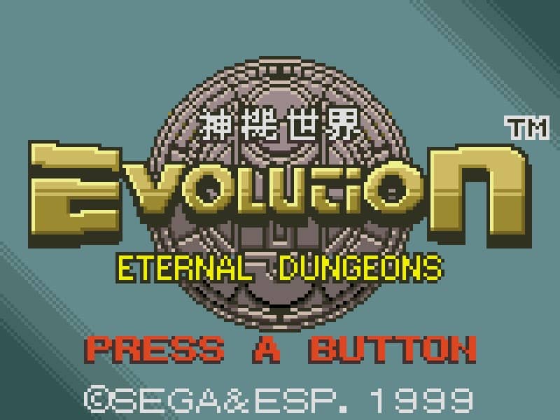 Evolution - Eternal Dungeons cover art for Neo Geo Pocket Color