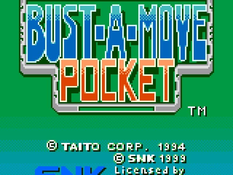 Bust A Move Pocket cover art for Neo Geo Pocket Color