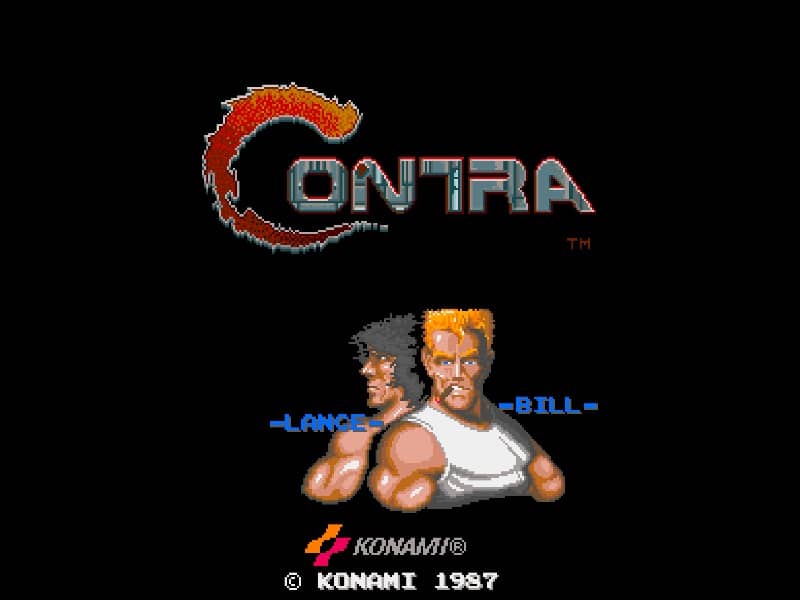 Contra 1987 cover art for Arcade