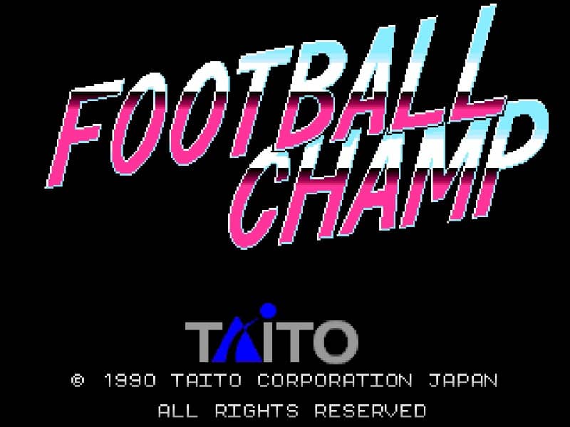 FOOTBALL CHAMP cover art for Arcade