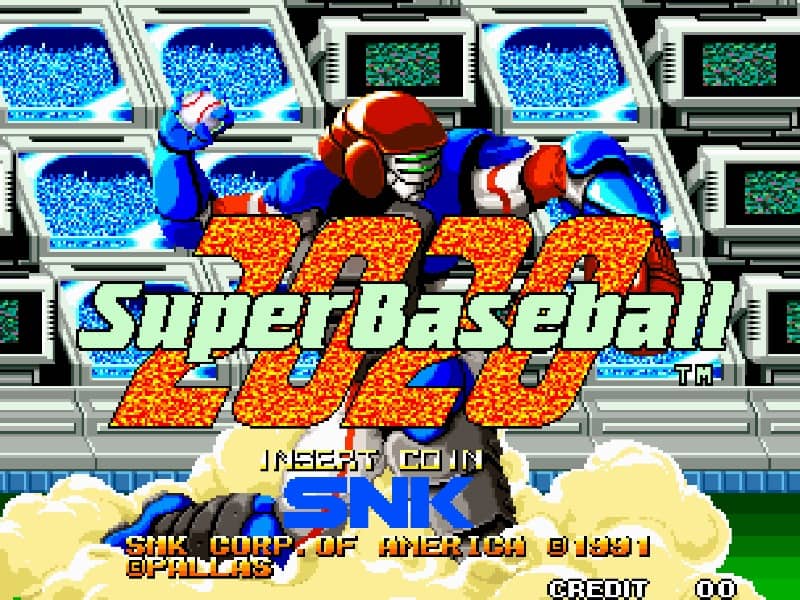 Super Baseball 2020 cover art for Arcade