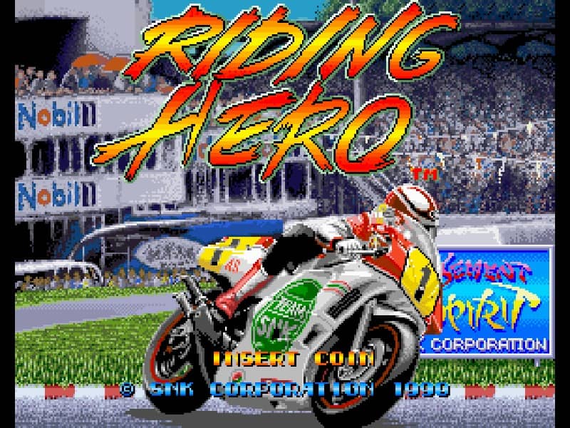 Riding Hero cover art for Arcade