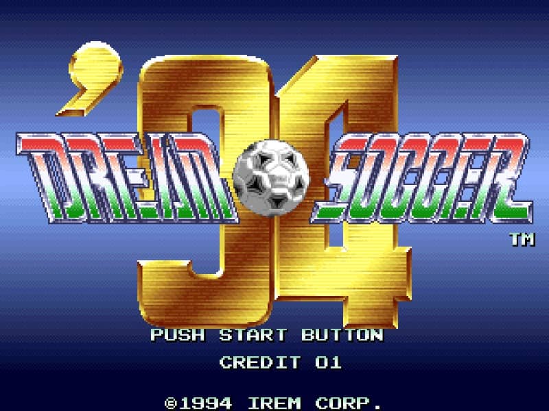 Dream Soccer 94 cover art for Arcade