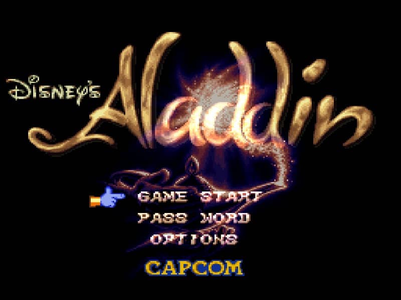 Aladdin cover art for Super Famicom