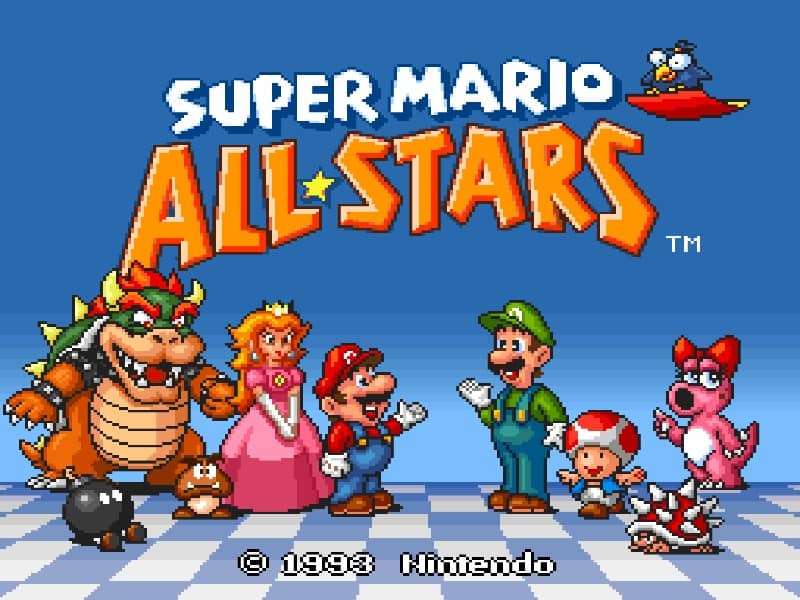 Super Mario All Stars cover art for Super Famicom