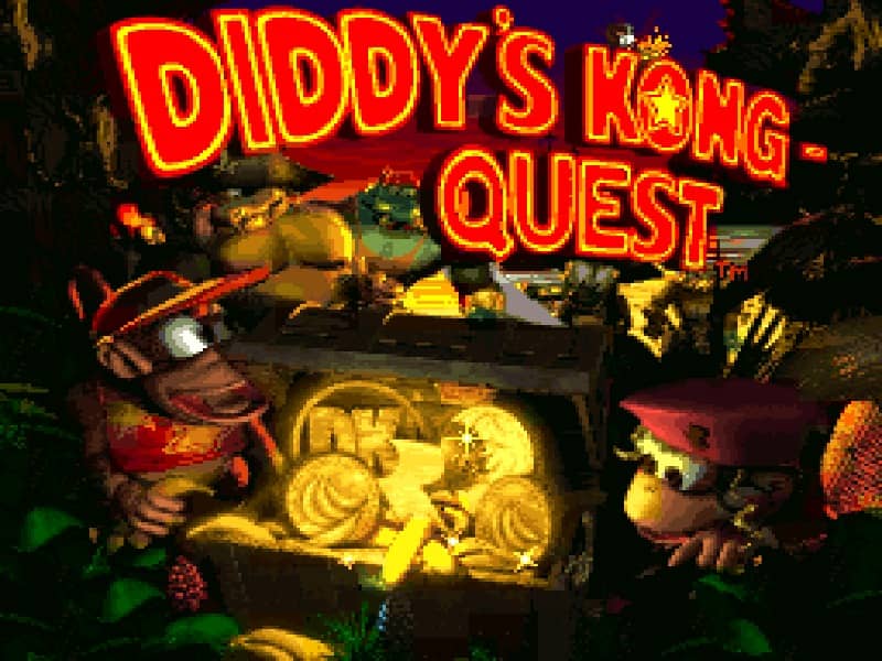 Donkey Kong Country 2 Diddys Kong Quest cover art for Super Famicom