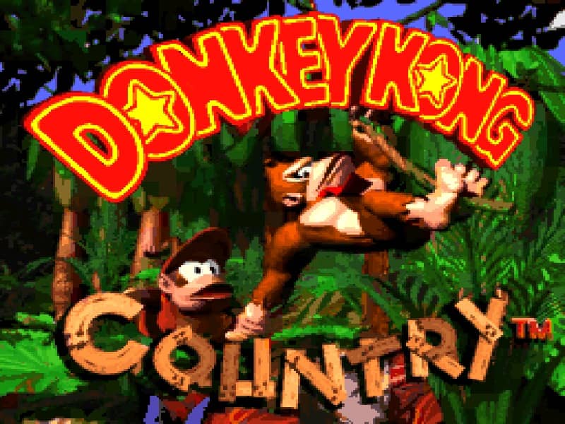 Donkey Kong Country cover art for Super Famicom