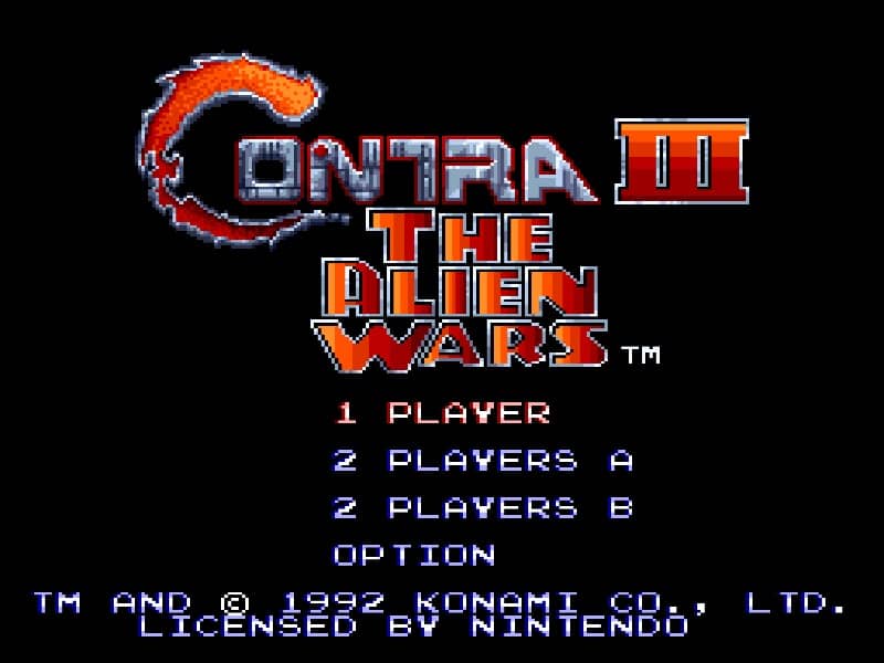 Contra III - The Alien Wars cover art for Super Famicom