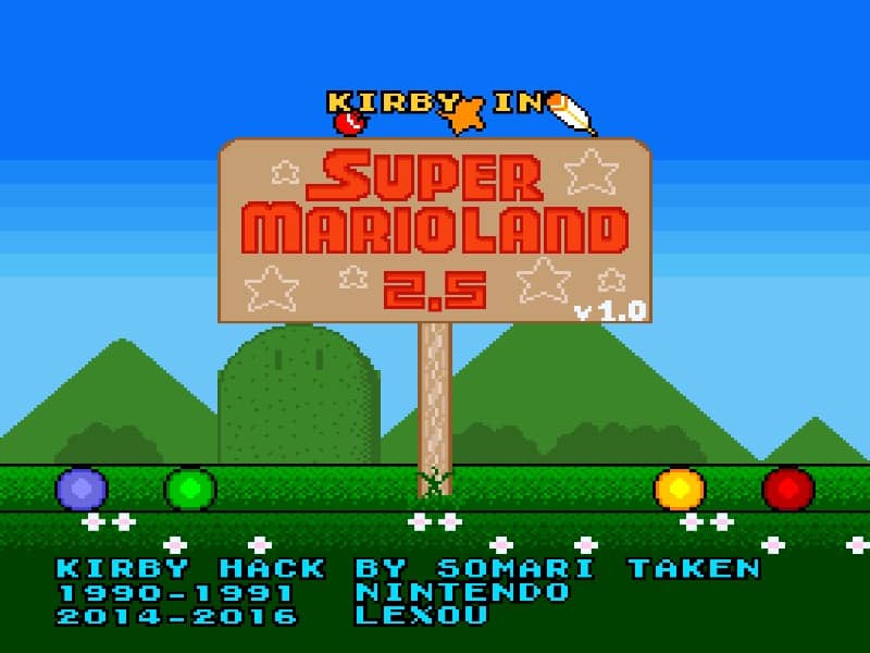 Kirby In Super Mario Land 2.5 cover art for Super Famicom