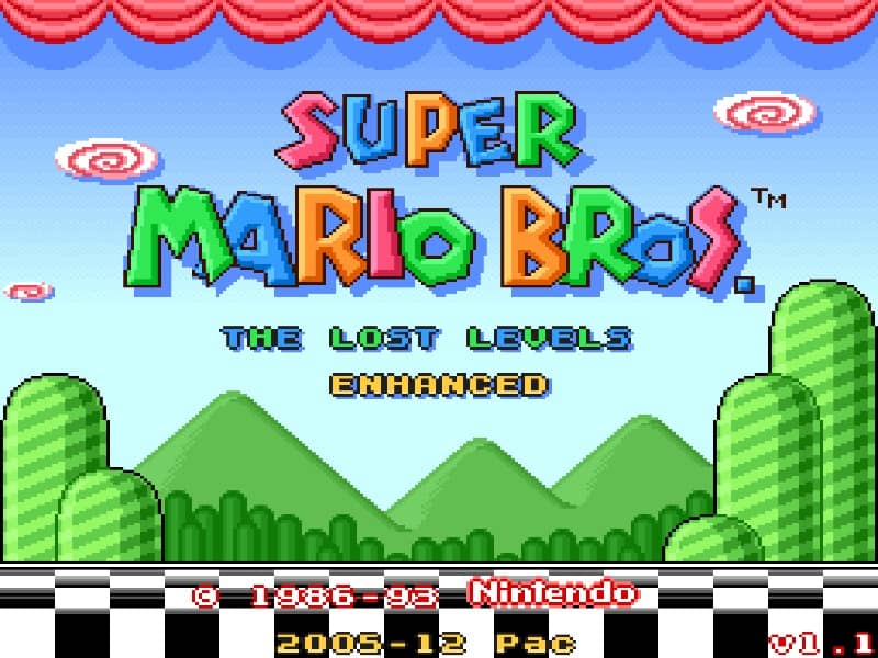 Super Mario Bros - The Lost Levels Enhanced cover art for Super Famicom
