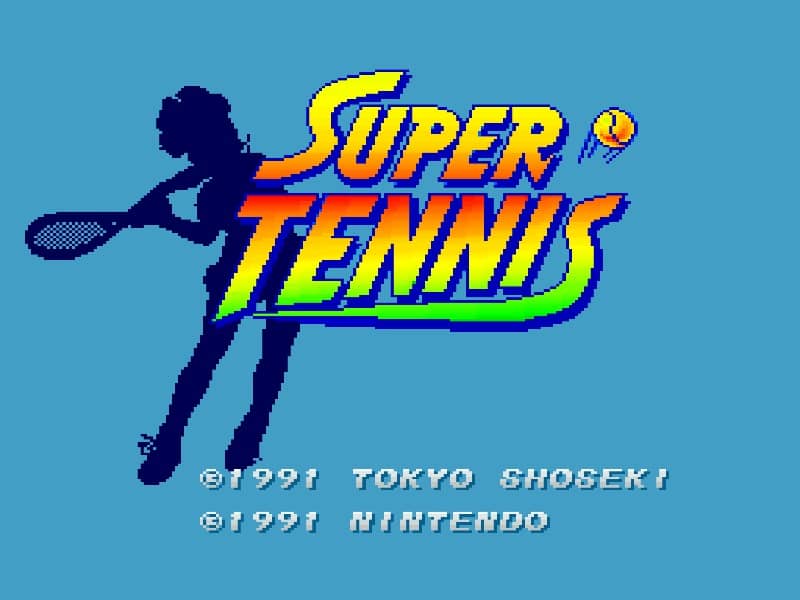 Super Tennis cover art for Super Famicom