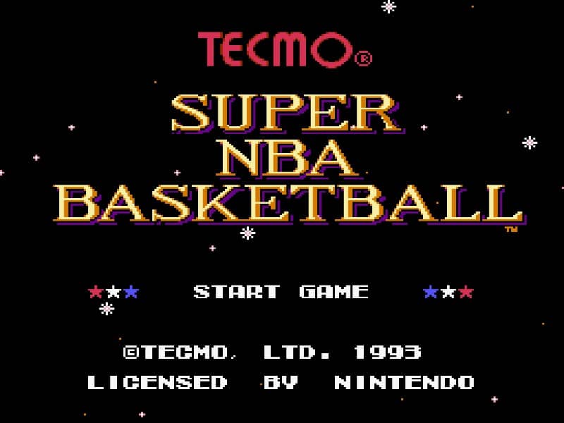 Super NBA Basketball cover art for Super Famicom