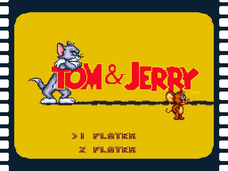 Tom and Jerry cover art for Super Famicom