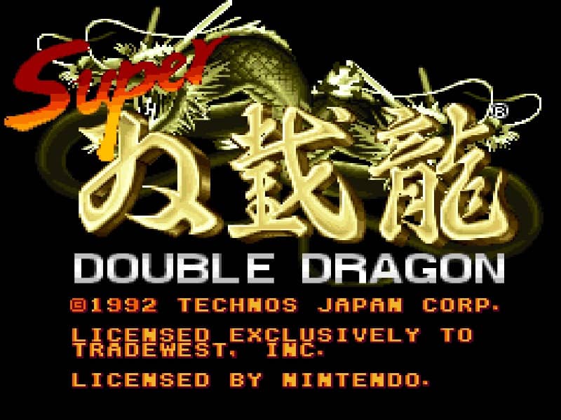 Super Double Dragon cover art for Super Famicom