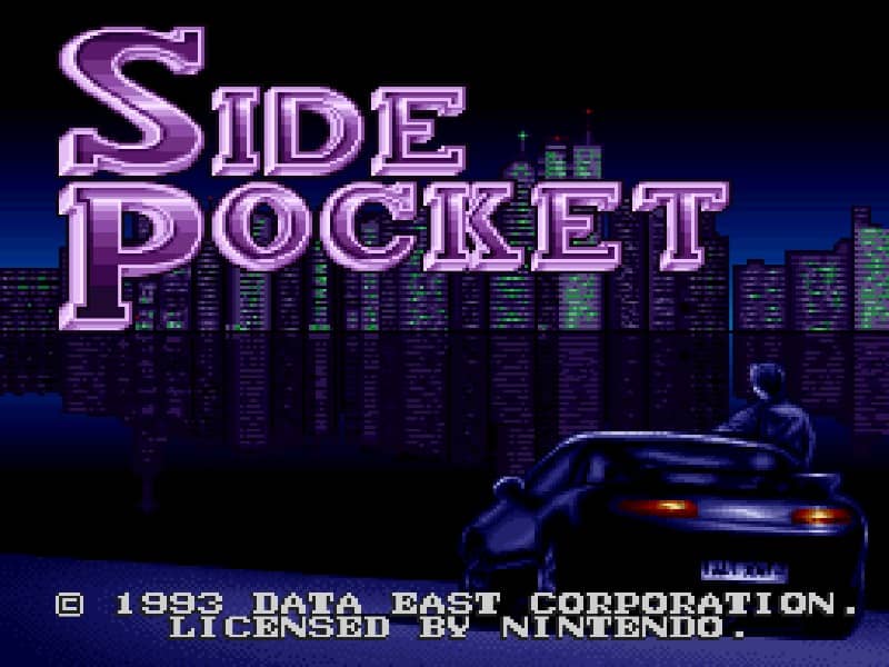 Side Pocket cover art for Super Famicom