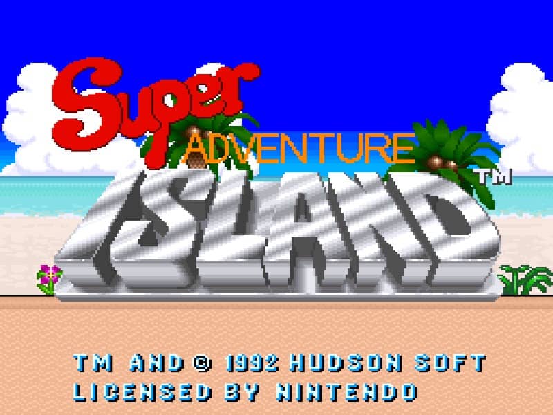 Super Adventure Island cover art for Super Famicom