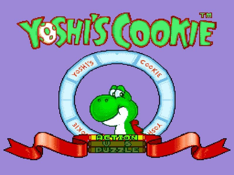 Yoshi's Cookie cover art for Super Famicom