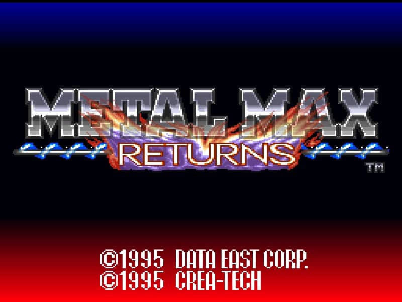 Metal Max - Returns cover art for Super Famicom