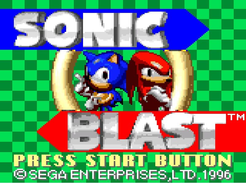 Sonic Blast cover art for Game Gear