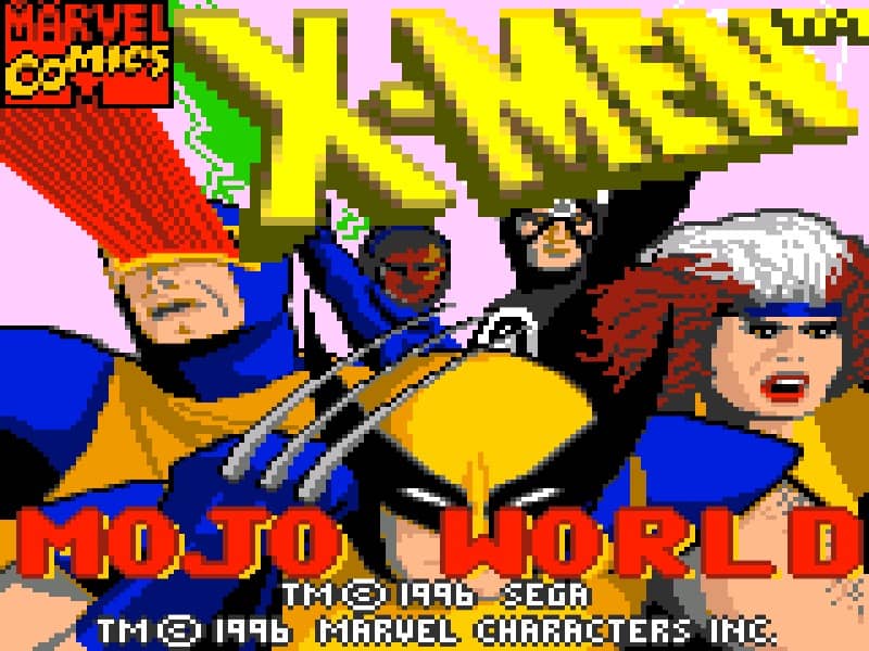 X Men Mojo World cover art for Game Gear