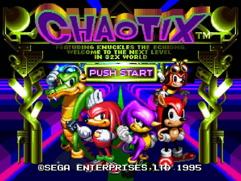 Chaotix - Knuckles's Chaotix cover art for Sega 32X
