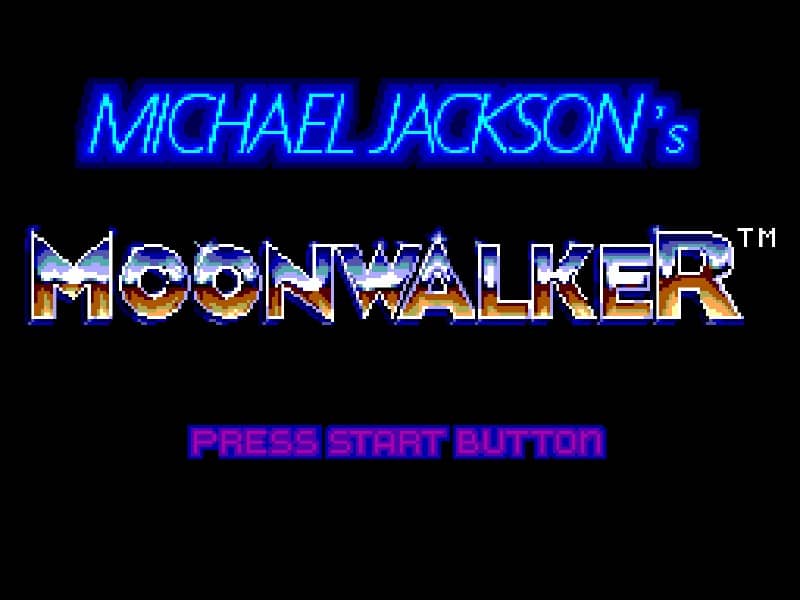 Michael Jackson's Moonwalker cover art for Master System